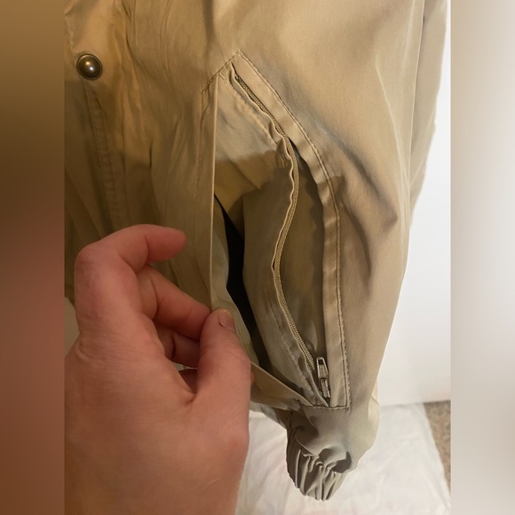 Men’s London Fog Lightweight Tan/Blue Jacket Size XL - Picture 5 of 8